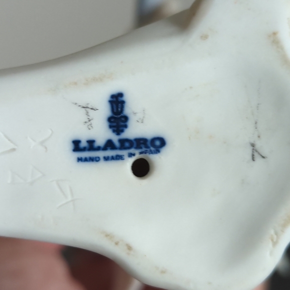 Lladro Angel Cherub With Flute Figurine 7" Marked Matte Finish - Picture 8 of 13